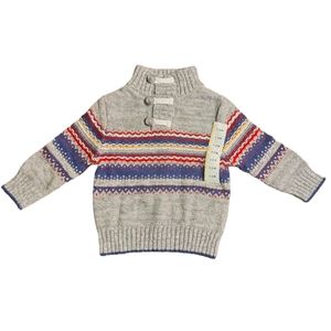 NWOT Cat & Jack Boys FairIsle  Long Sleeve Sweater